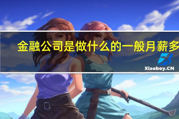 金融公司是做什么的一般月薪多少（金融公司是做什么的）