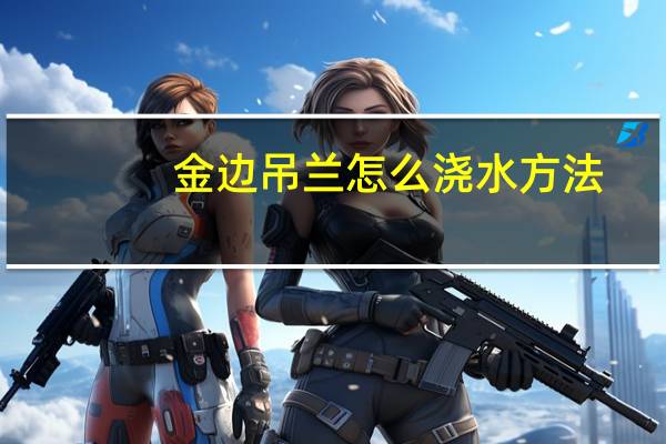 金边吊兰怎么浇水方法