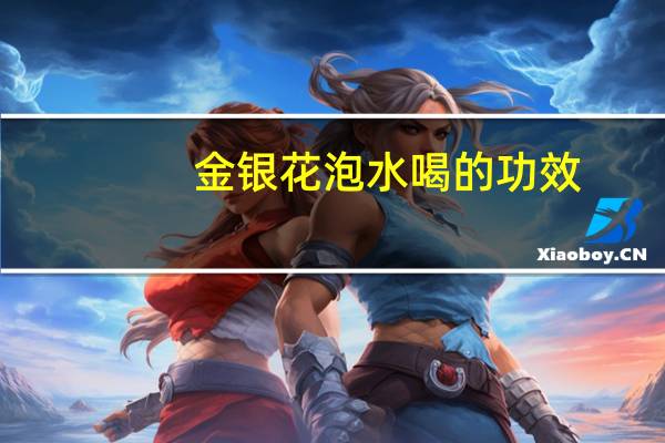 金银花泡水喝的功效:清热消炎
