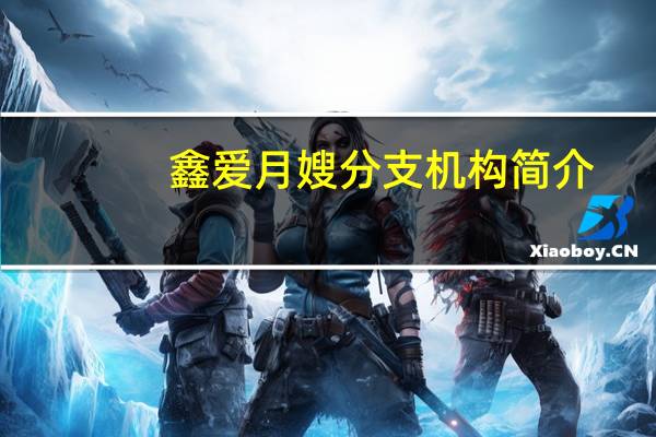 鑫爱月嫂分支机构简介