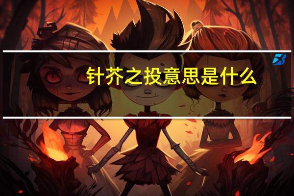 针芥之投意思是什么