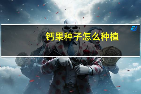 钙果种子怎么种植