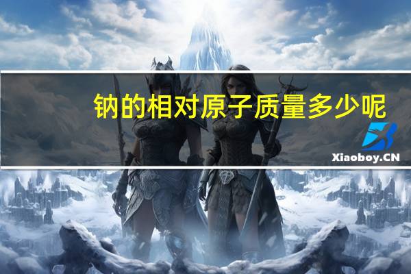 钠的相对原子质量多少呢（钠的相对原子质量）