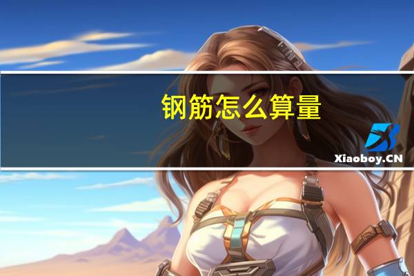 钢筋怎么算量