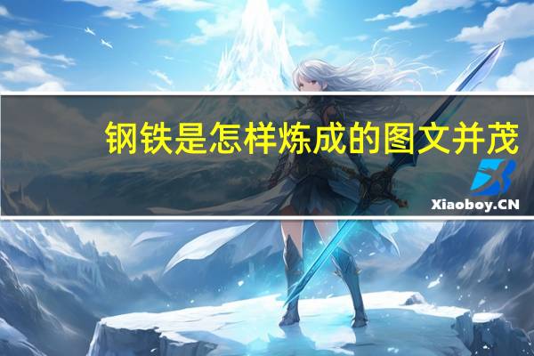 钢铁是怎样炼成的图文并茂(钢铁是怎样炼成的图书封面)