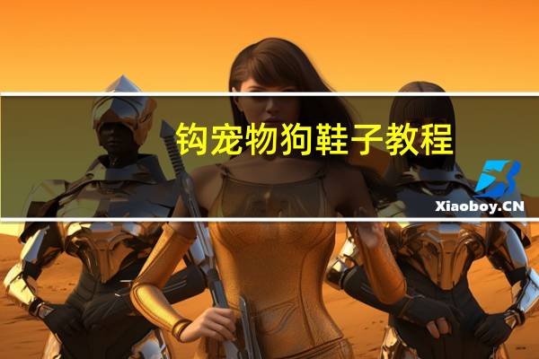 钩宠物狗鞋子教程