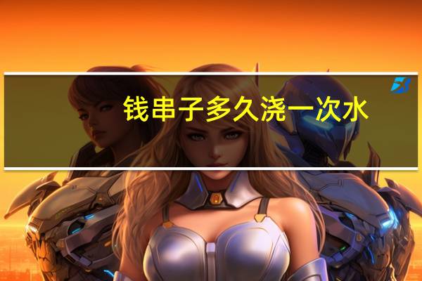 钱串子多久浇一次水