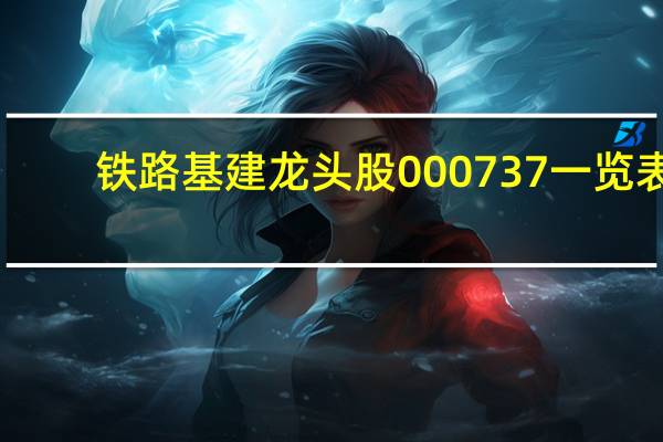铁路基建龙头股000737一览表（铁路基建龙头股有哪些）