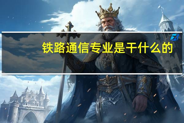 铁路通信专业是干什么的