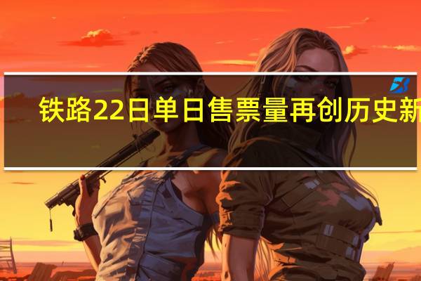 鐵路22日單日售票量再創歷史新高