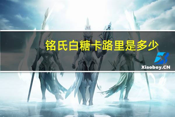 铭氏 白糖卡路里是多少