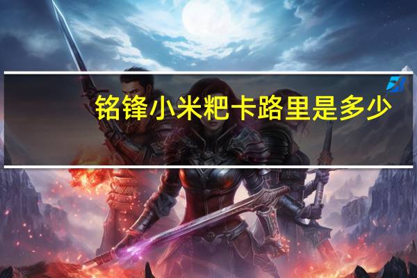 铭锋 小米粑卡路里是多少