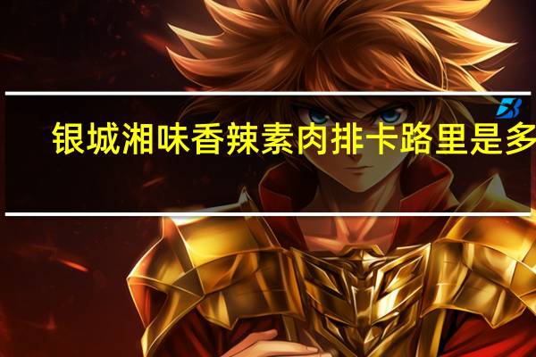 银城湘味 香辣素肉排卡路里是多少