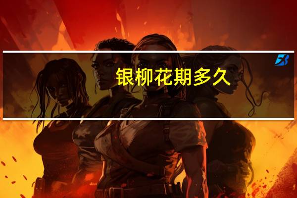 银柳花期多久
