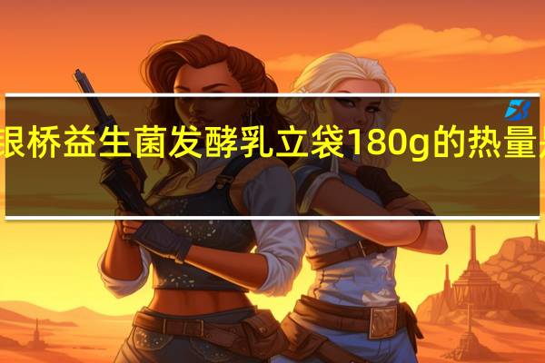 银桥 益生菌发酵乳 立袋180g的热量是多少