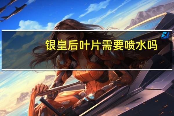 银皇后叶片需要喷水吗