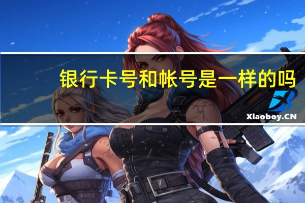 银行卡号和帐号是一样的吗（银行卡号和帐号一样吗）