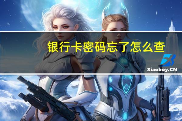 银行卡密码忘了怎么查（银行卡密码忘了怎么办）
