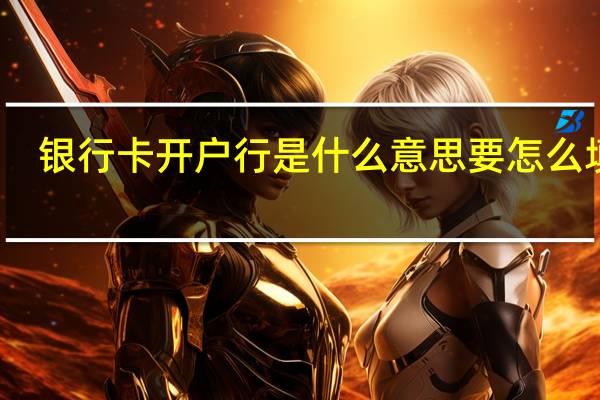 银行卡开户行是什么意思要怎么填写（银行卡开户行是什么意思）