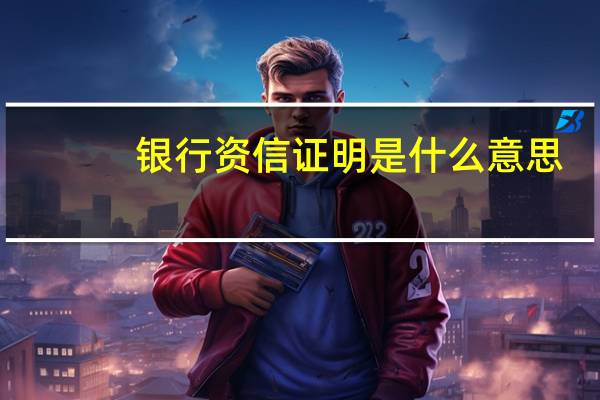 银行资信证明是什么意思（银行资信）