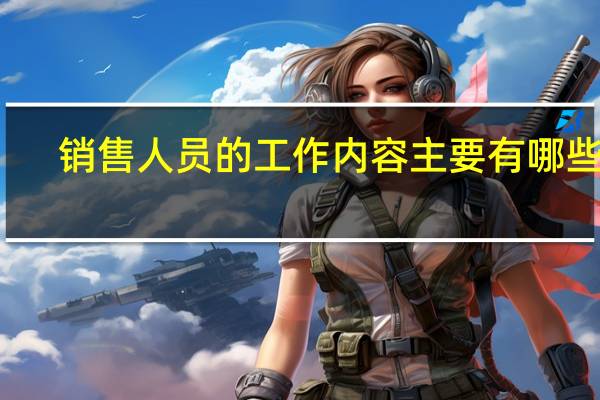 销售人员的工作内容主要有哪些呢