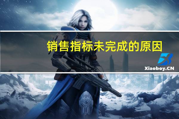 销售指标未完成的原因