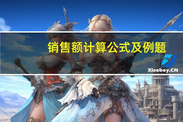 销售额计算公式及例题（销售额计算公式）