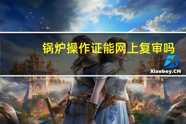 锅炉操作证能网上复审吗