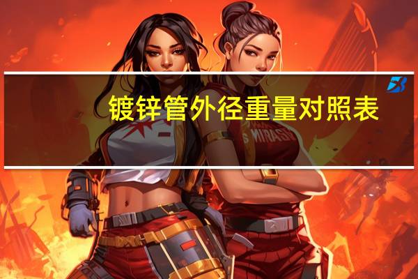 镀锌管外径重量对照表（镀锌管外径规格表）