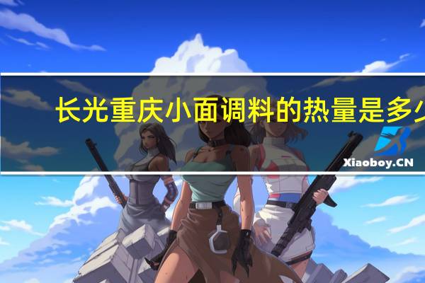 长光 重庆小面调料的热量是多少