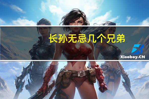 长孙无忌几个兄弟