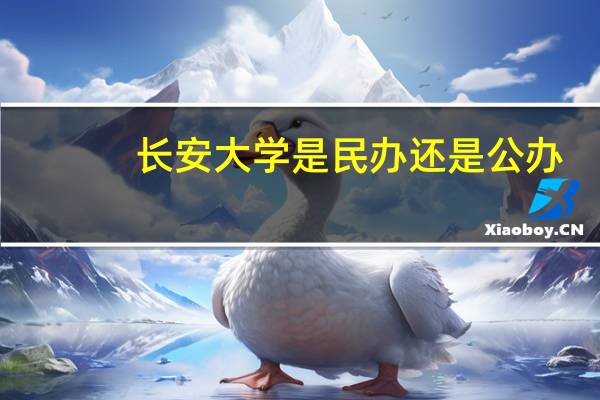 长安大学是民办还是公办