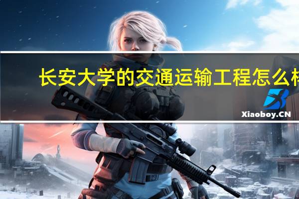 长安大学的交通运输工程怎么样