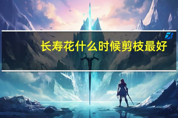 长寿花什么时候剪枝最好
