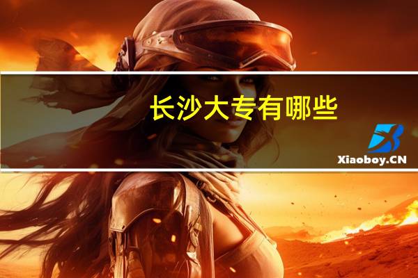 长沙大专有哪些