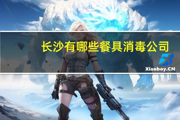 长沙有哪些餐具消毒公司