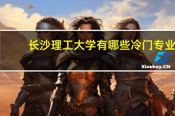 长沙理工大学有哪些冷门专业