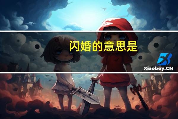 闪婚的意思是（闪婚的意思）