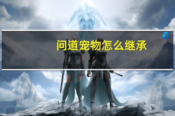 问道宠物怎么继承