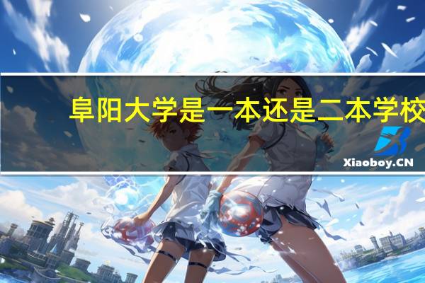 阜阳大学是一本还是二本学校