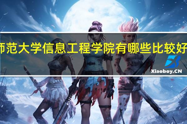阜阳师范大学信息工程学院有哪些比较好的理科专业