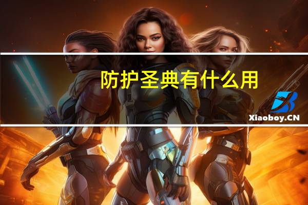 防护圣典有什么用（防护圣典在哪交）