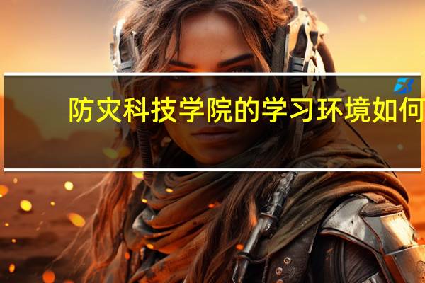 防灾科技学院的学习环境如何
