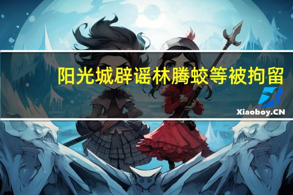 阳光城辟谣林腾蛟等被拘留：已协商解决未被采取司法拘留措施