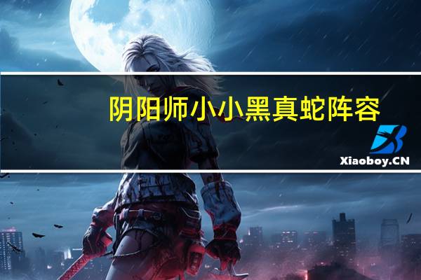 阴阳师小小黑真蛇阵容（阴阳师小小黑真蛇攻略）