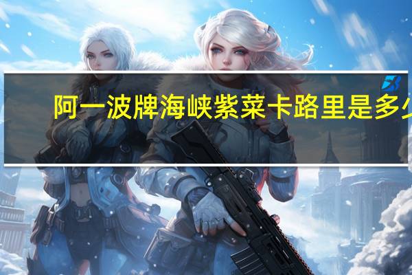 阿一波 牌海峡紫菜卡路里是多少