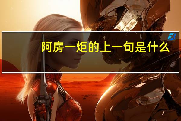 阿房一炬的上一句是什么