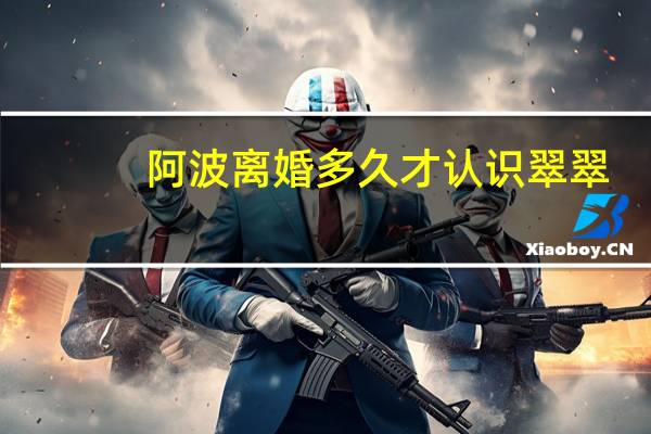 阿波离婚多久才认识翠翠