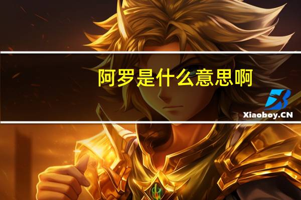 阿罗是什么意思啊