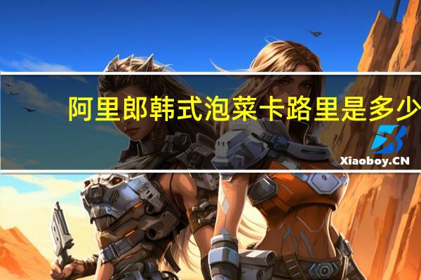 阿里郎 韩式泡菜卡路里是多少